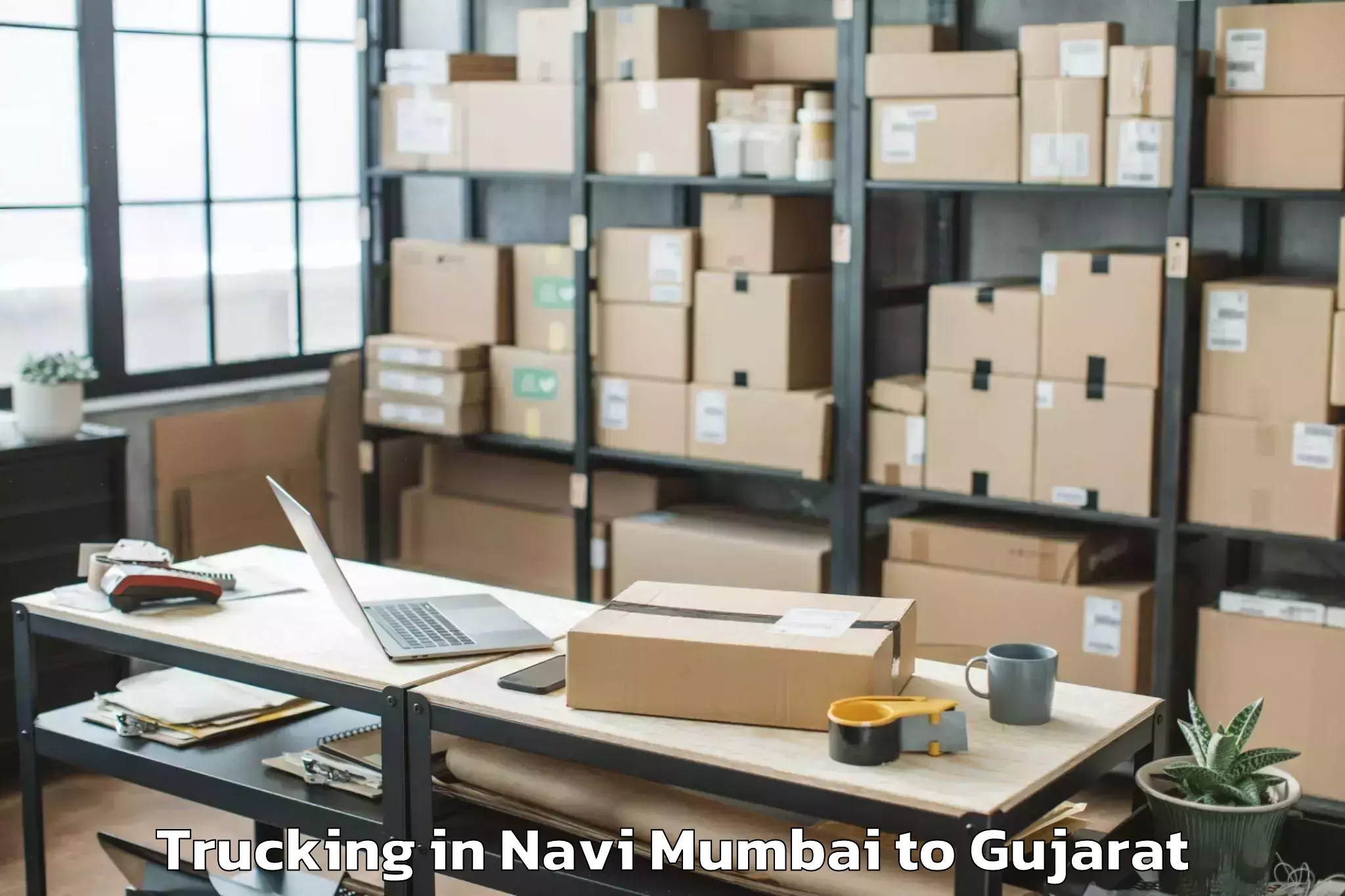 Hassle-Free Navi Mumbai to Ankleshwar Trucking